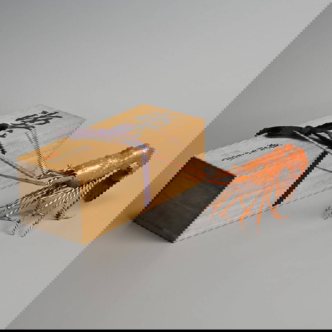 A JAPANESE COPPER ARTICULATED (JIZAI) MODEL OF A SPINY LOBSTER (OKIMONO), EARLY 20TH CENTURY, SIGNED