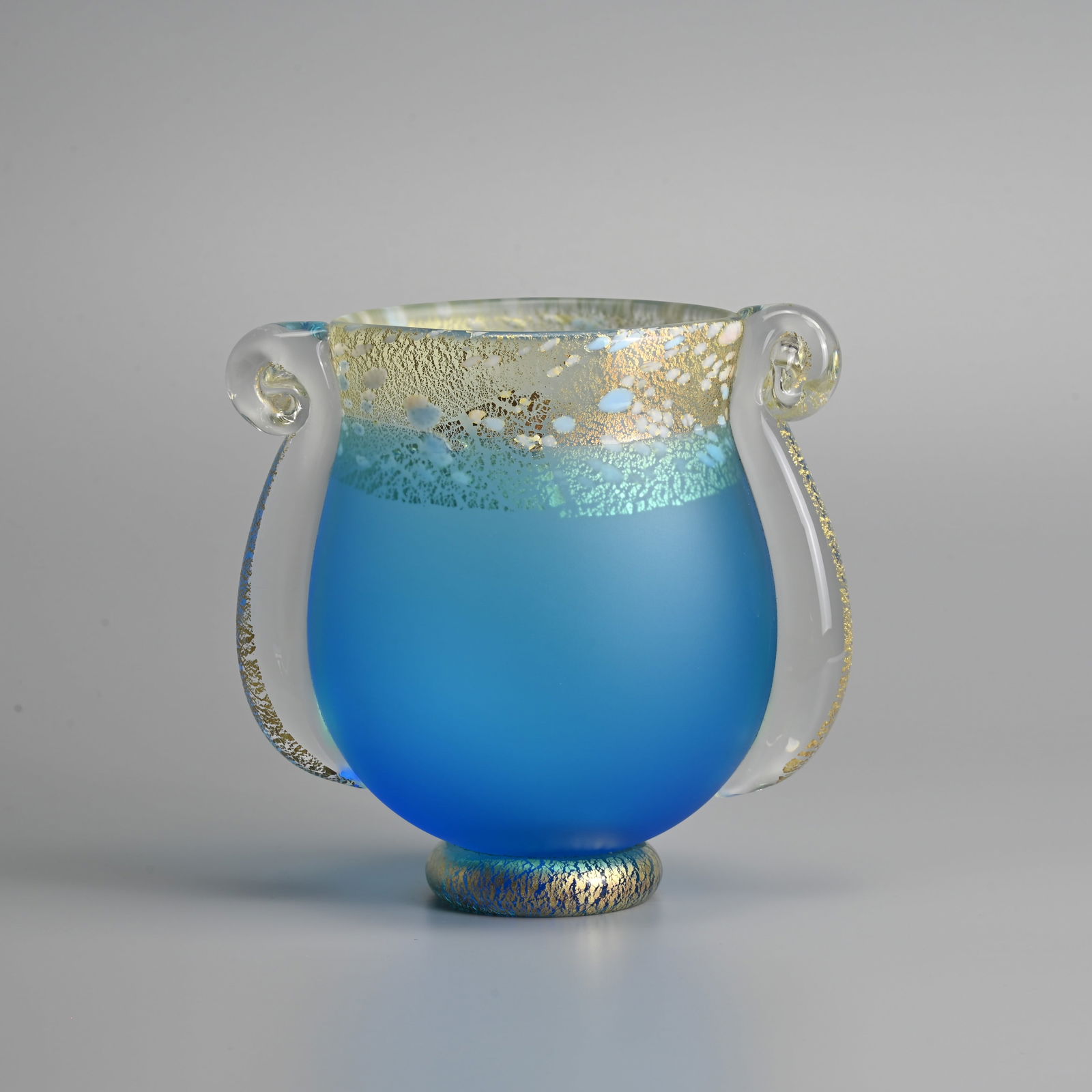 JAPANESE ART GLASS 'KORIN' VASE BY KUNIAKI KUROKI (B.1945). (1 of 9)