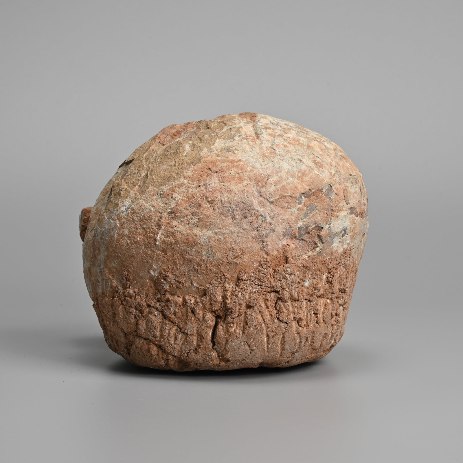 A FOSSILISED DINOSAUR EGG, HADROSAUR, LATE CRETACEOUS PERIOD, CIRCA 85 ? 65 MILLION YEARS.: A FOSSILISED DINOSAUR EGG, HADROSAUR, LATE CRETACEOUS PERIOD, CIRCA 85 ? 65 MILLION YEARS. Fossilised hadrosaur eggs and remains were primarily discovered in sedimentary basins across Henan and Jiangx