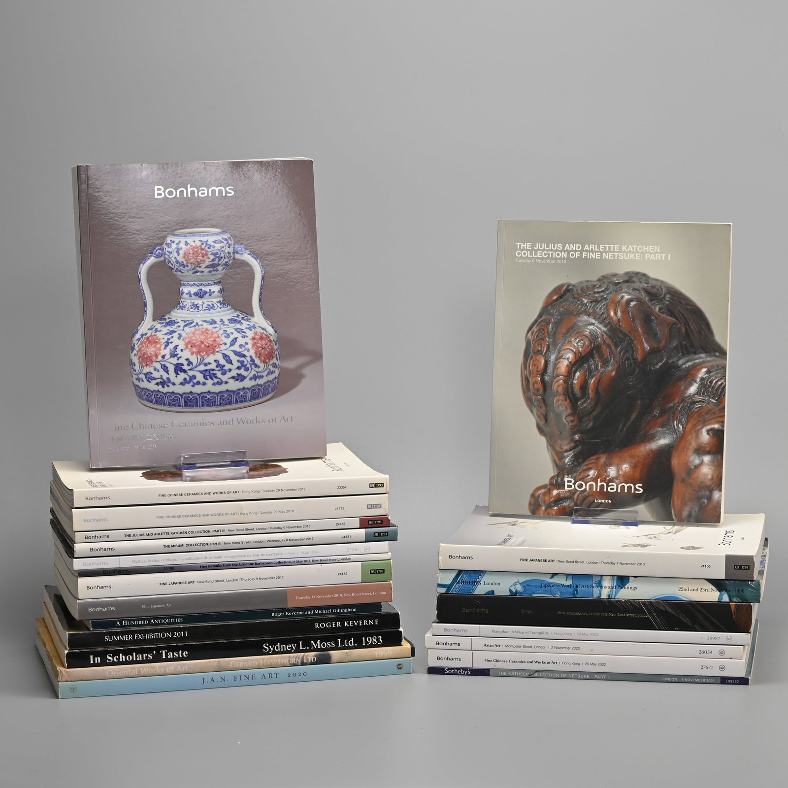 AUCTION CATALOGUES ON MAINLY CHINESE AND JAPANESE WORKS OF ART, BONHAMS, SOTHEBY'S AND EXHIBITION (1 of 5)
