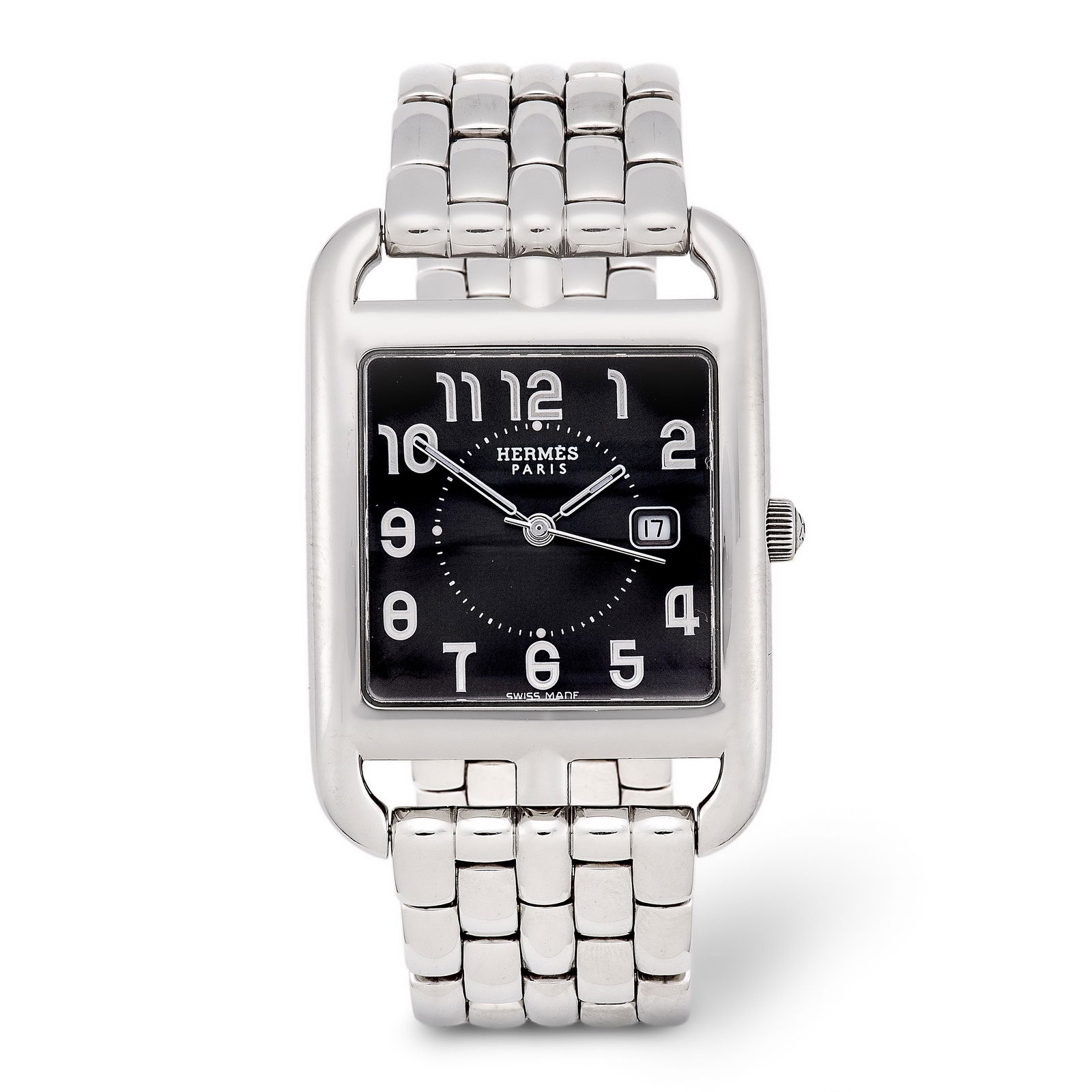 Hermes - a stainless steel 'Cape Cod' quartz bracelet (1 of 1)