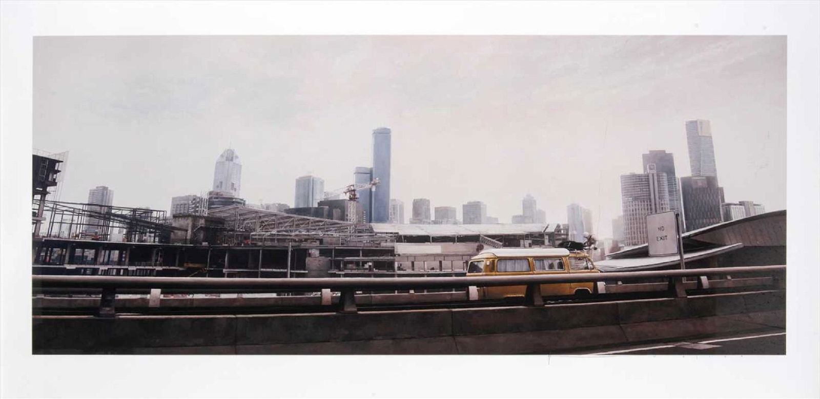 Jeremy Geddes (New Zealand b.1974), 'Falling Echo',: Jeremy Geddes (New Zealand b.1974), 'Falling Echo', 2013, giclee print on paper, signed and numbered from an edition of 150 in pencil; sheet: 54 x 112cm