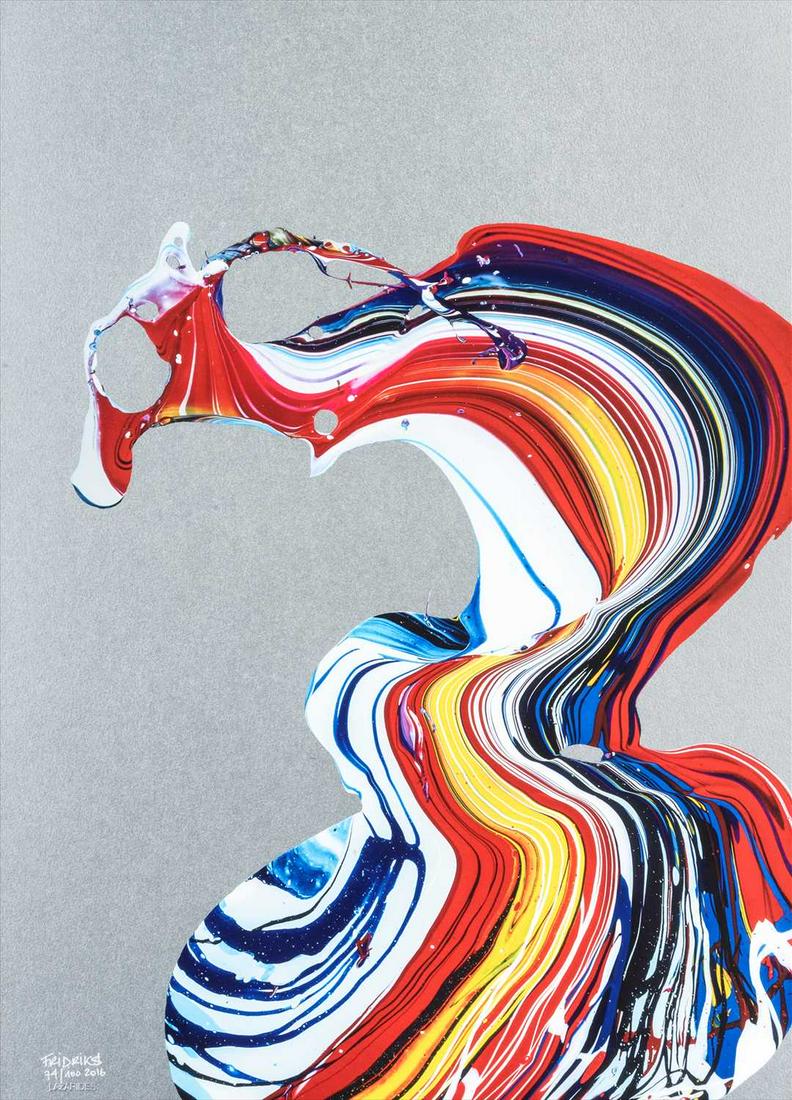 Katrin Fridriks (Icelandic b.1974), 'Nobel Awakening',: Katrin Fridriks (Icelandic b.1974), 'Nobel Awakening', 2016, archival pigment print with one-colour screen print on Somerset Velvet 330gsm, signed, dated and numbered from an edition of 100, published