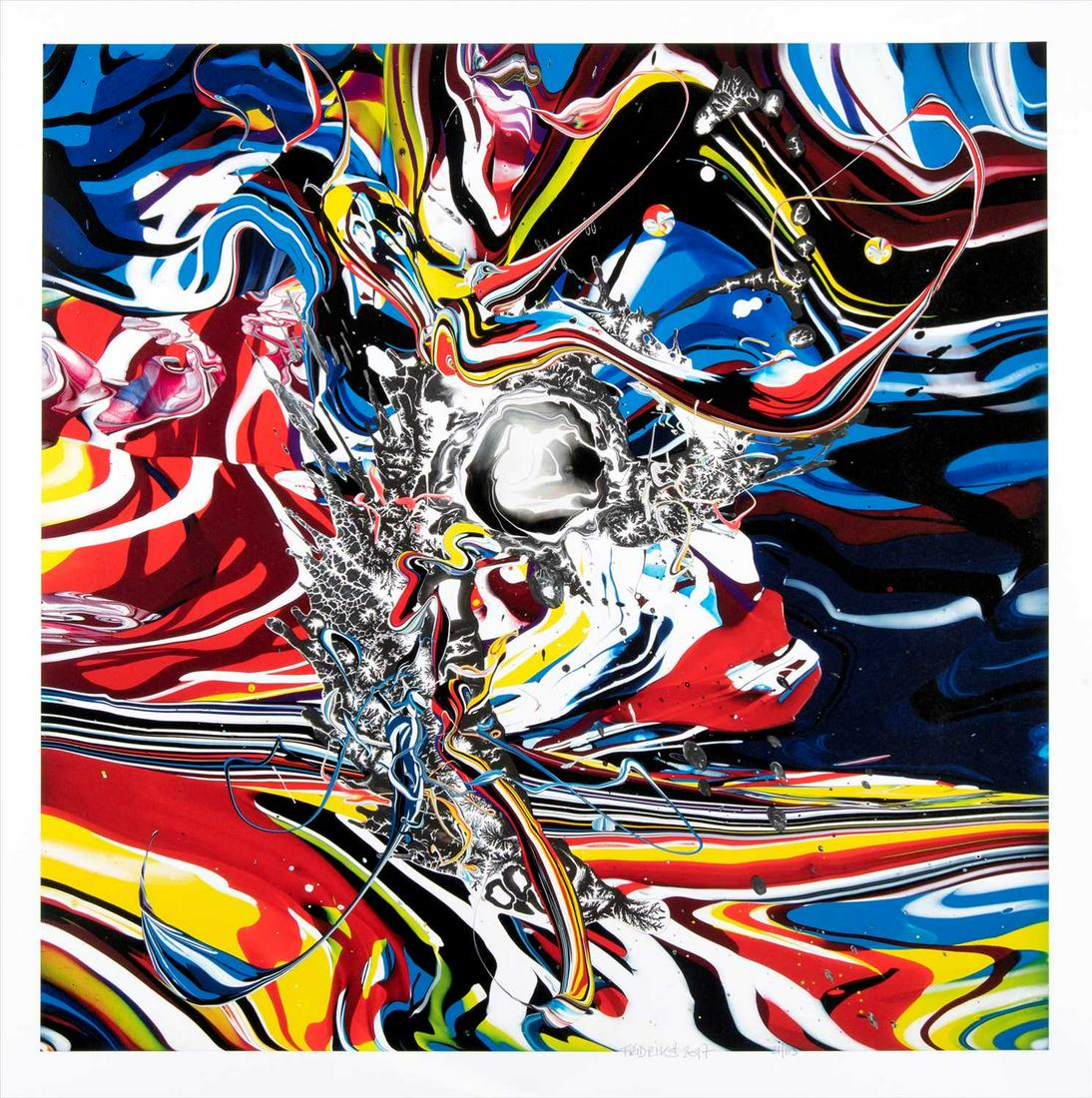 Katrin Fridriks (Icelandic b.1975), 'King of Awakening: Katrin Fridriks (Icelandic b.1974), ‘King Of Awakening & Awareness’, 2017, hand embossed archival inkjet on 410 gsm Somerset paper, signed, dated and numbered from an edition of 113 in pen