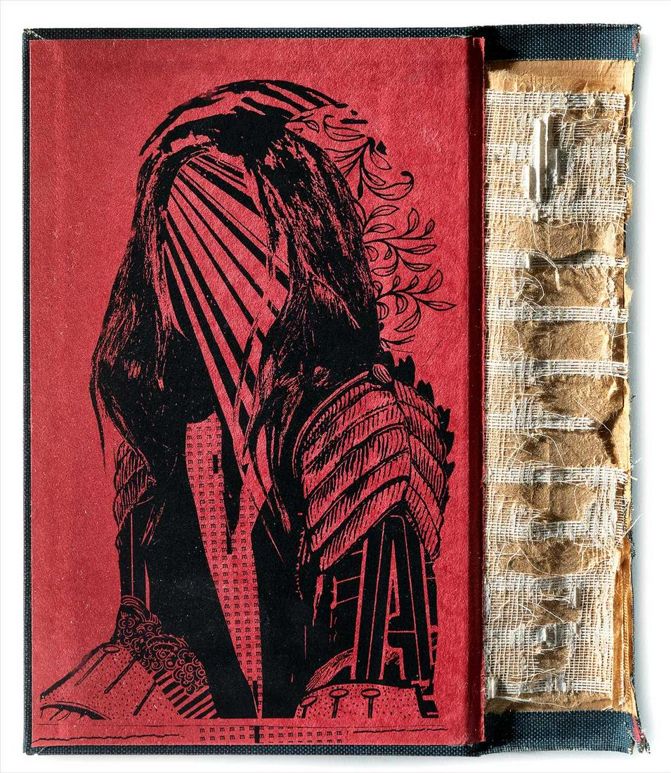 Faile (Collaboration), 'Legends', 2011, unique: Faile (Collaboration), 'Legends', 2011, unique, original silkscreen on found book cover, signed, inscribed and dated to the frame verso, produced for 'Fragments Of Faile', Lazarides, 2011; 31 x 27.5cm