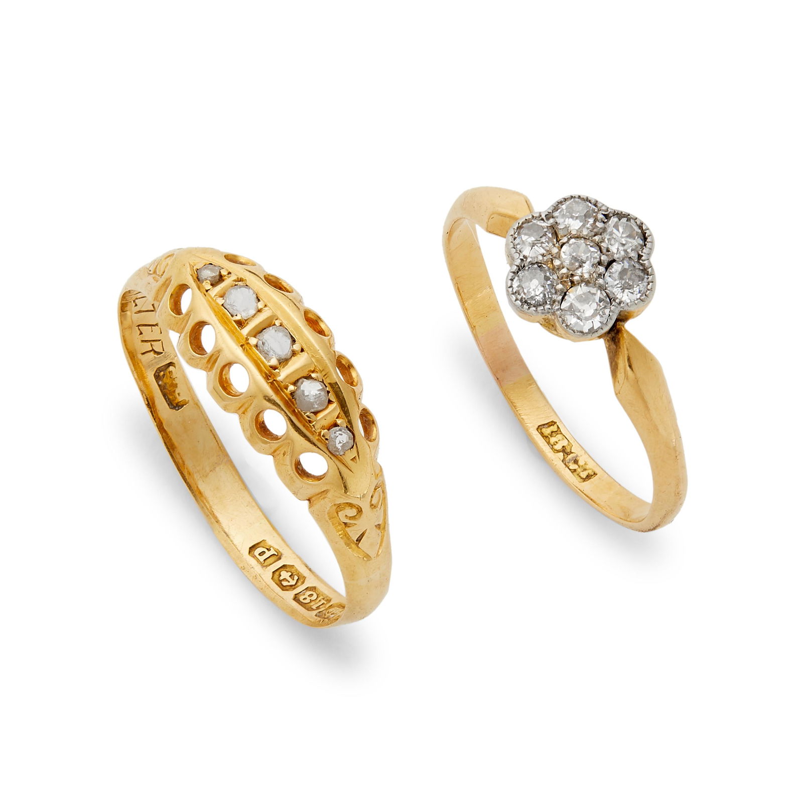 A late 19th century diamond cluster ring. (1 of 1)