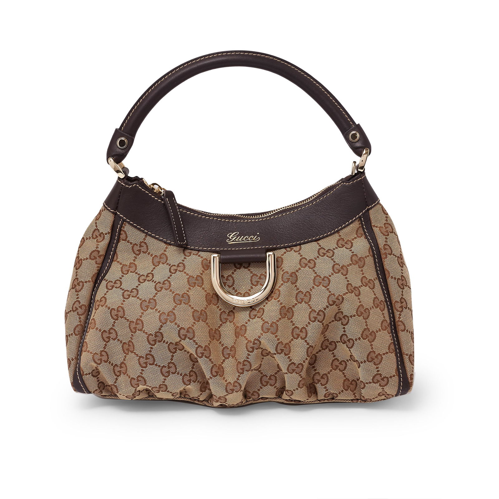 Gucci - a monogram GG canvas shoulder bag. (1 of 1)
