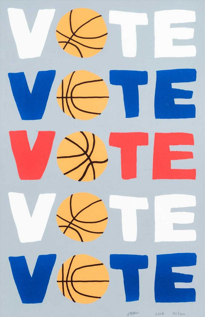 Jonas Wood (American 1977-), 'Vote', 2018 (1 of 1)