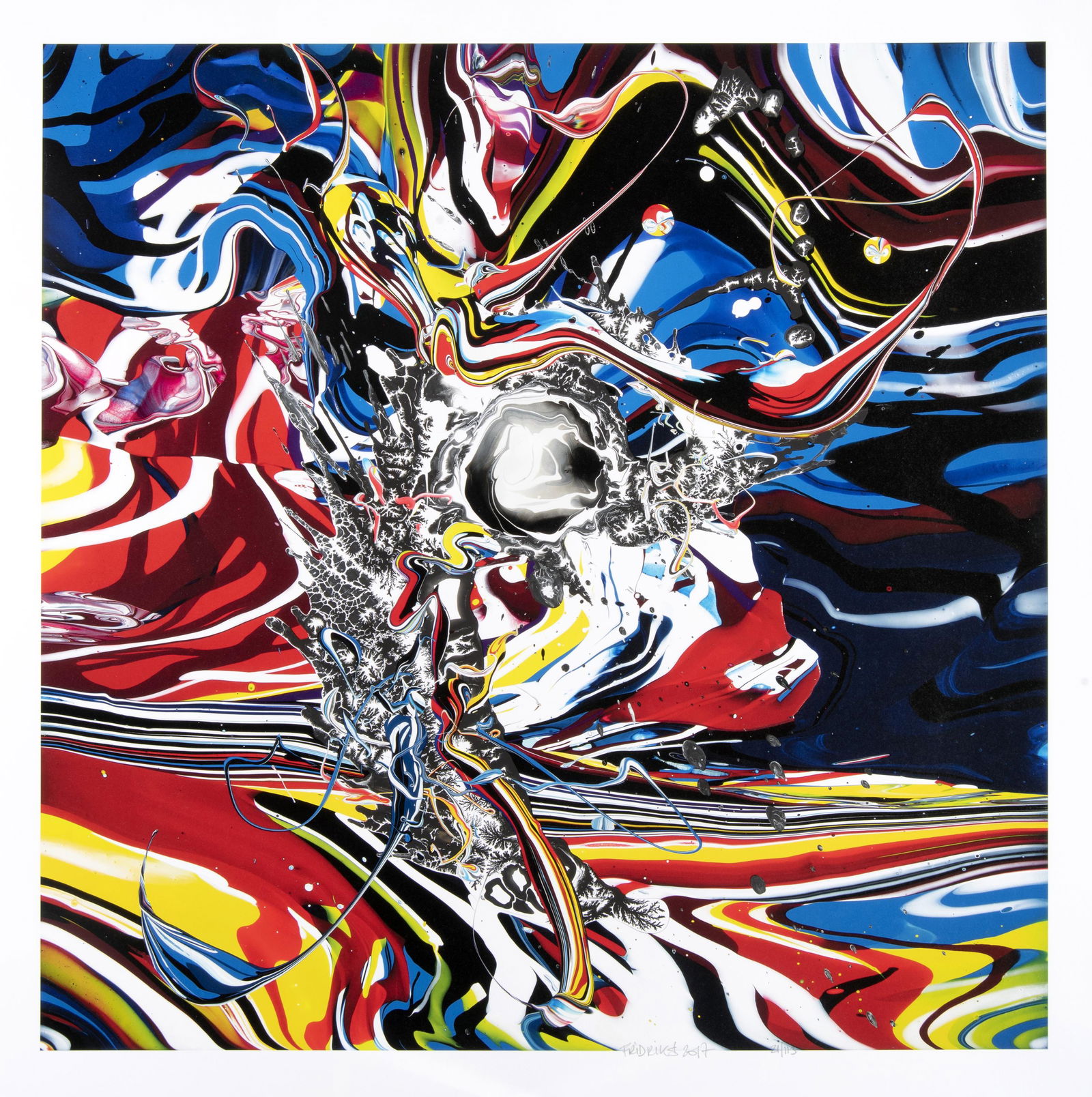 Katrin Fridriks (Icelandic 1974-), 'King Of Awakening &: Katrin Fridriks (Icelandic 1974-), â€˜King Of Awakening & Awarenessâ€™, 2017, hand embossed archival inkjet on 410 gsm Somerset paper, signed, dated and numbered from an edition of 113 in pen