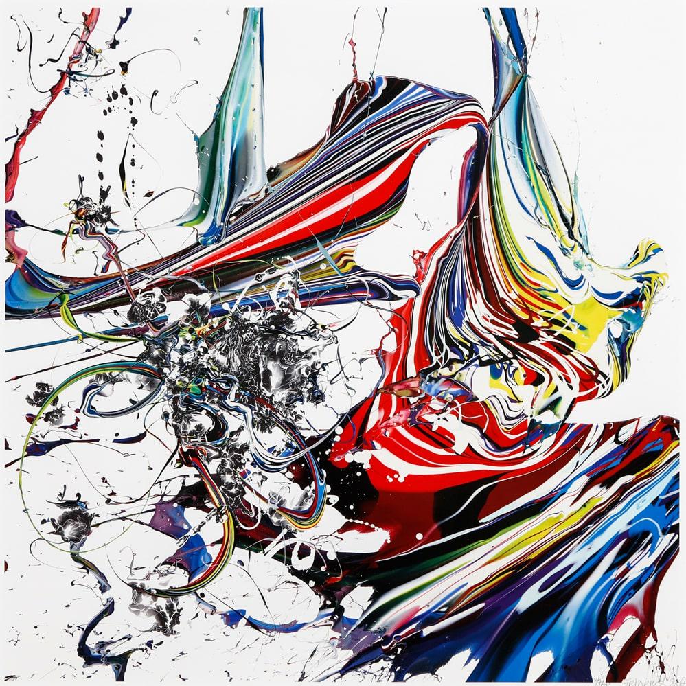 Katrin Fridriks (Icelandic 1974-), 'Waving Force of: Katrin Fridriks (Icelandic 1974-), 'Waving Force of Nature â€“ Awakening', 2017, embossed screen print in colours on 330gr Somerset enhanced paper, signed, dated and numbered from an edition of 7