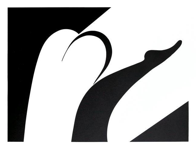 Math Bass (American 1981-), 'Diver', 2015: Math Bass (American 1981-), 'Diver', 2015, letterpress on paper, signed and numbered from an edition of 70 veros; sheet: 60 x 45.5cm