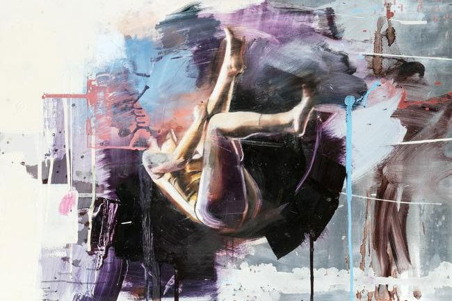 Chloe Early (Irish 1980-), 'Astronaut', 2009: Chloe Early (Irish 1980-), 'Astronaut', 2009, oil on aluminium, signed titled and dated verso, initialled and dated verso; panel: 50 x 75cm ARR