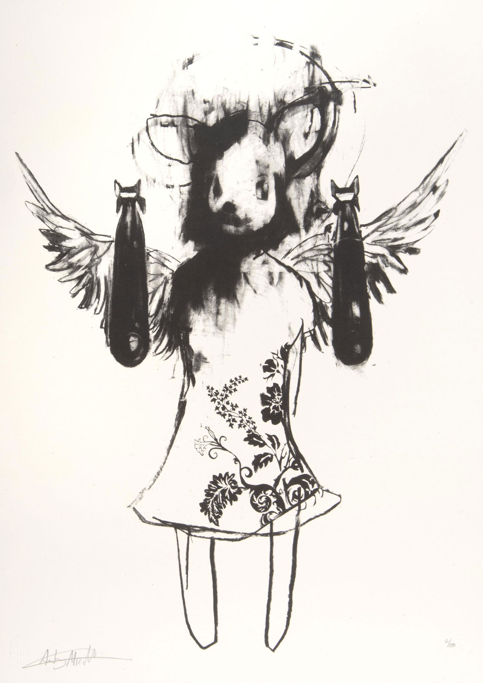 Antony Micallef (British b.1975), â€˜Light Angel Bomber: Antony Micallef (British b.1975), â€˜Light Angel Bomber 1â€™, 2006, screen print on paper, signed and numbered from an edition of 250 in pencil, published by Pictures On Walls; sheet: 70 x 50