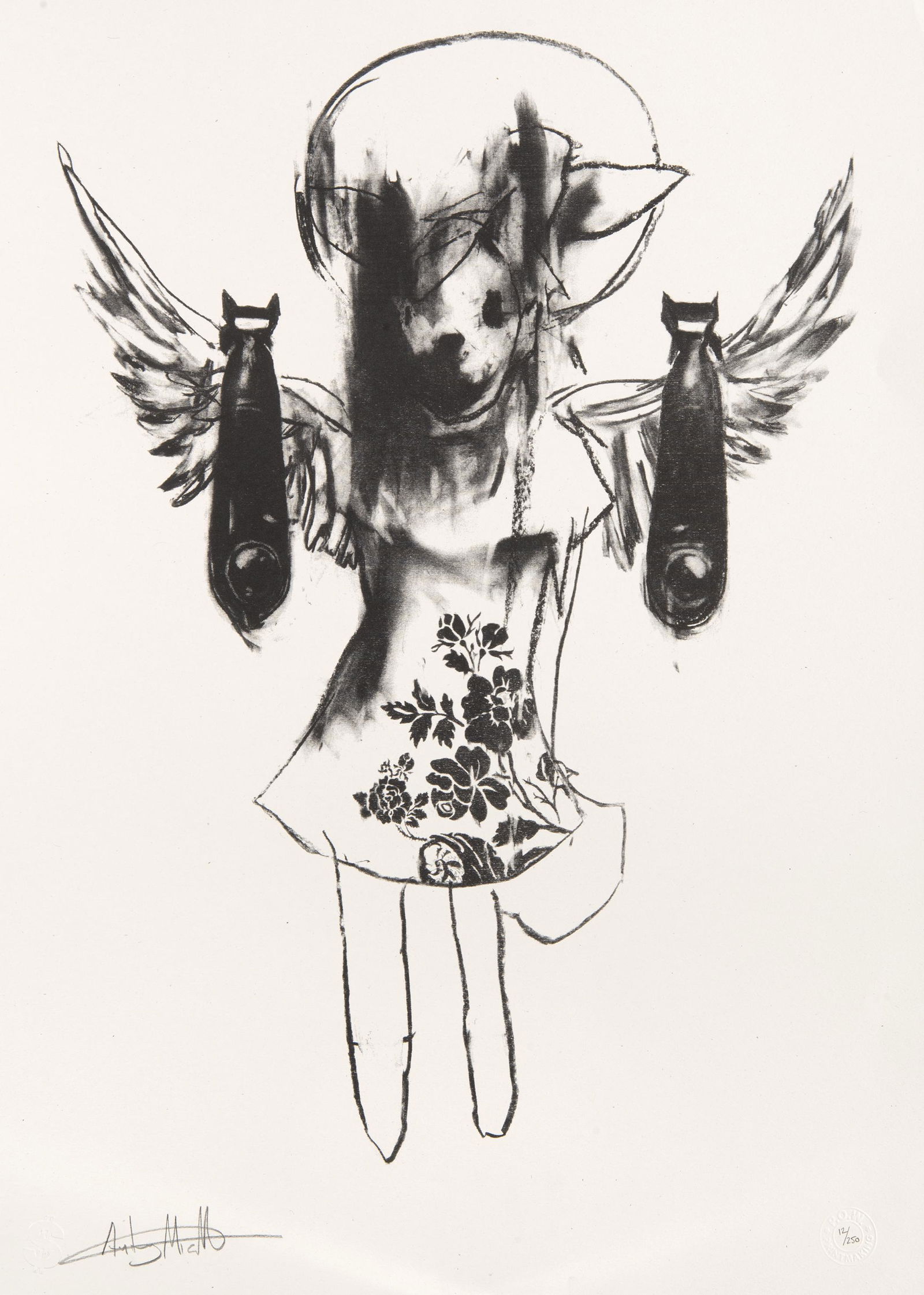 Antony Micallef (British b.1975), â€˜Light Angel Bomber: Antony Micallef (British b.1975), â€˜Light Angel Bomber 2â€™, 2006, screen print on paper, signed and numbered from an edition of 250 in pencil, published by Pictures On Walls; sheet: 70 x 50