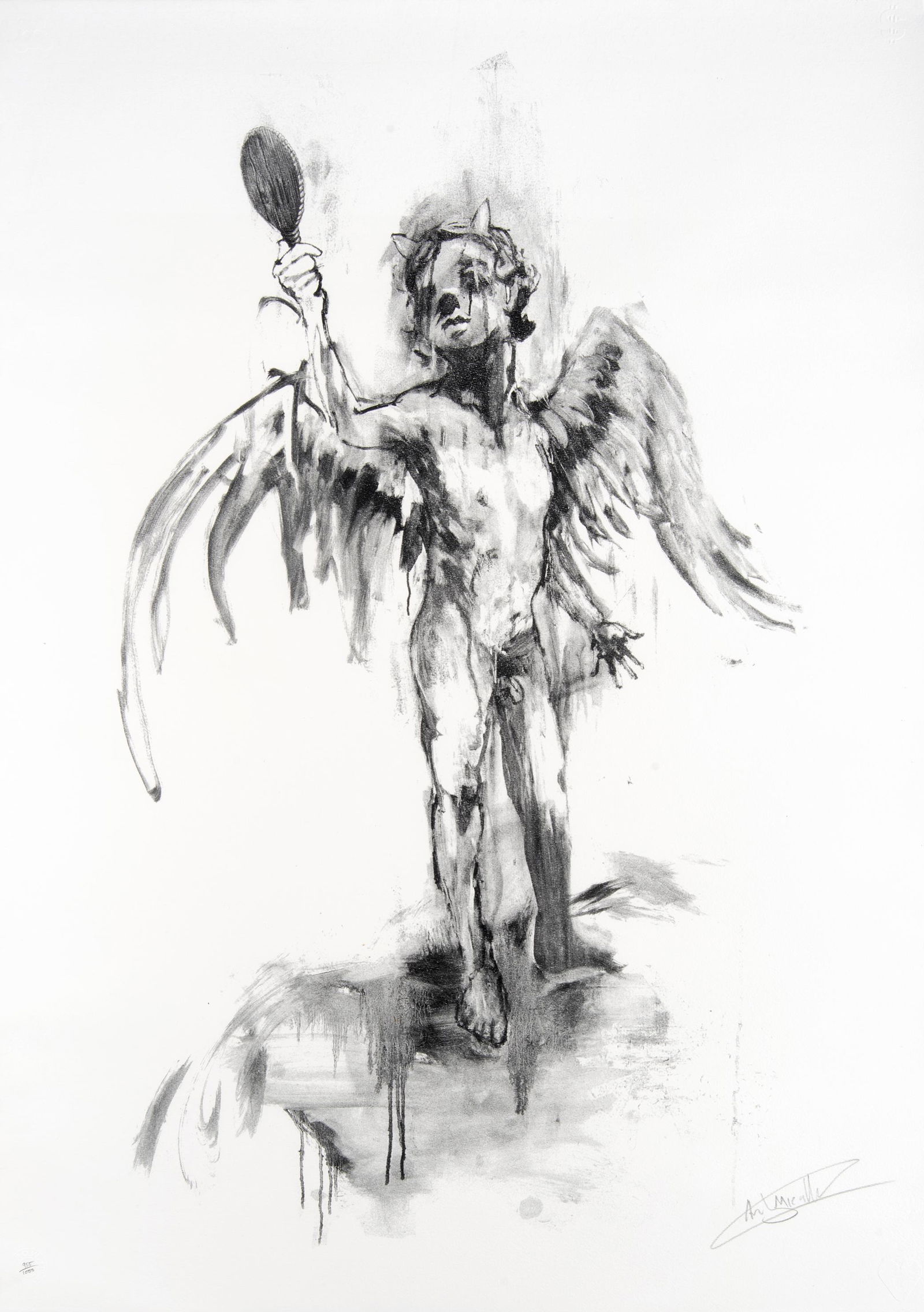 Antony Micallef (British 1975-), â€˜God I Want To Be: Antony Micallef (British b.1975), â€˜God I Want To Be Badâ€™, 2007, screen print on paper, signed and numbered from an edition of 1000 in pencil, published by Pictures On Walls; sheet: 106 x