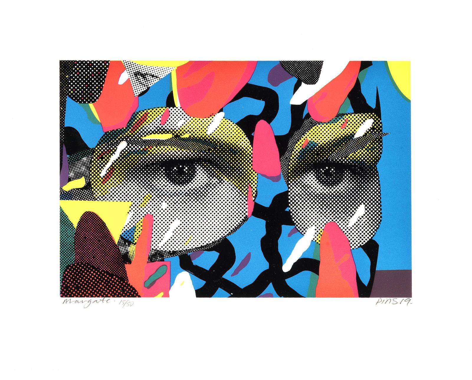 Paul Insect (British 1970-), 'In A Dreamland', 2019: Paul Insect (British 1970-), 'In A Dreamland', 2019, screenprint in colours on wove paper, signed, dated, inscribed 'Margate' and numbered from an edition of 50 in pencil, published by Coriander Studi