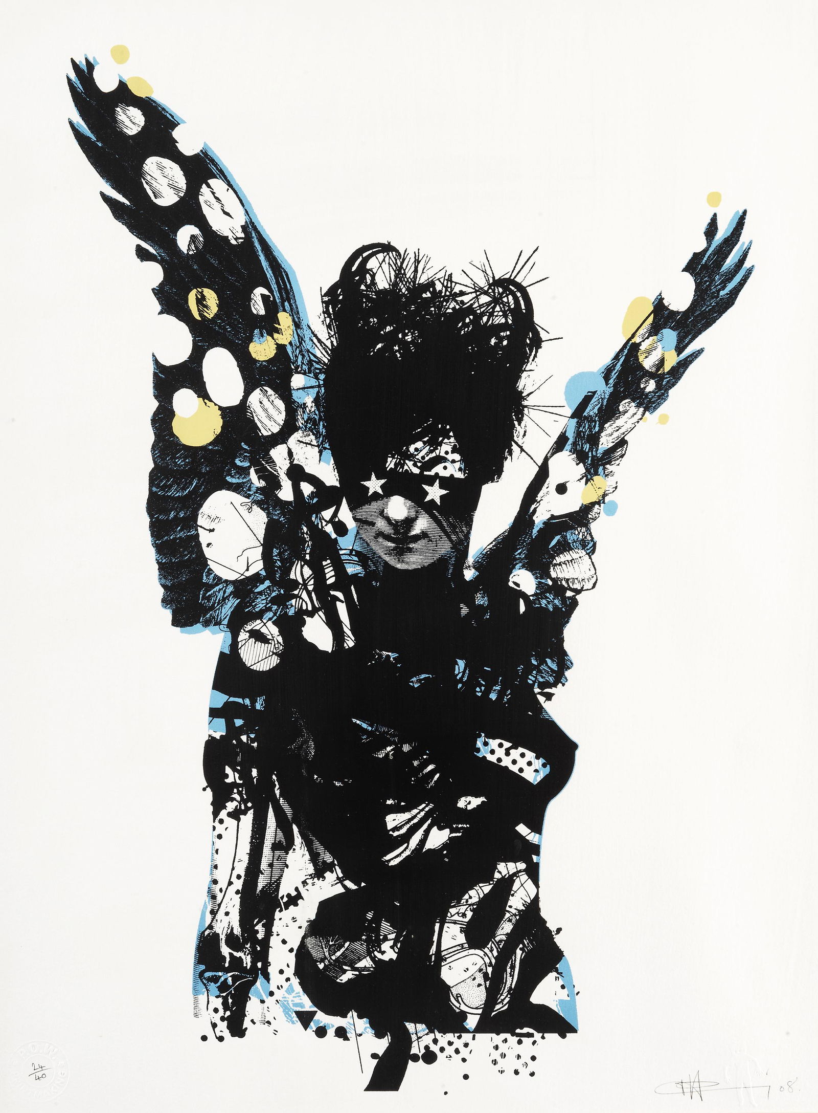 Paul Insect (British 1970-), 'Star Eyes (Special: Paul Insect (British 1970-), 'Star Eyes (Special Edition)', 2008, screen print in colours on wove paper, signed, dated and numbered from an edition of 40 in pencil, published by Pictures On Walls; she