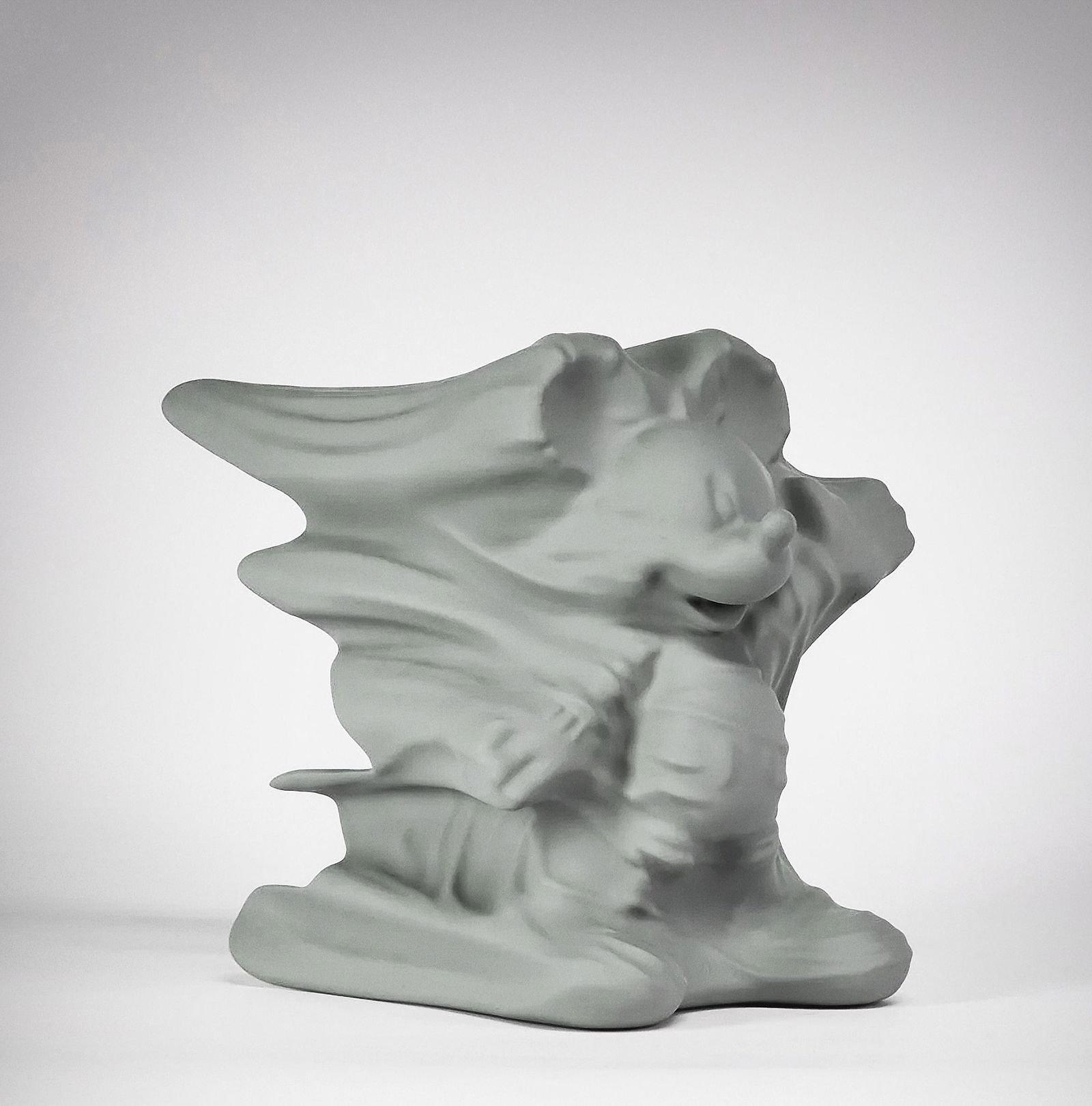 Daniel Arsham (American 1980-), 'Hollow Mickey (Grey)',: Daniel Arsham (American 1980-), 'Hollow Mickey (Grey)', 2019, limited edition cast resin sculpture, stamped with the artist's logo and numbered from an edition of 500 to the original presentation box;