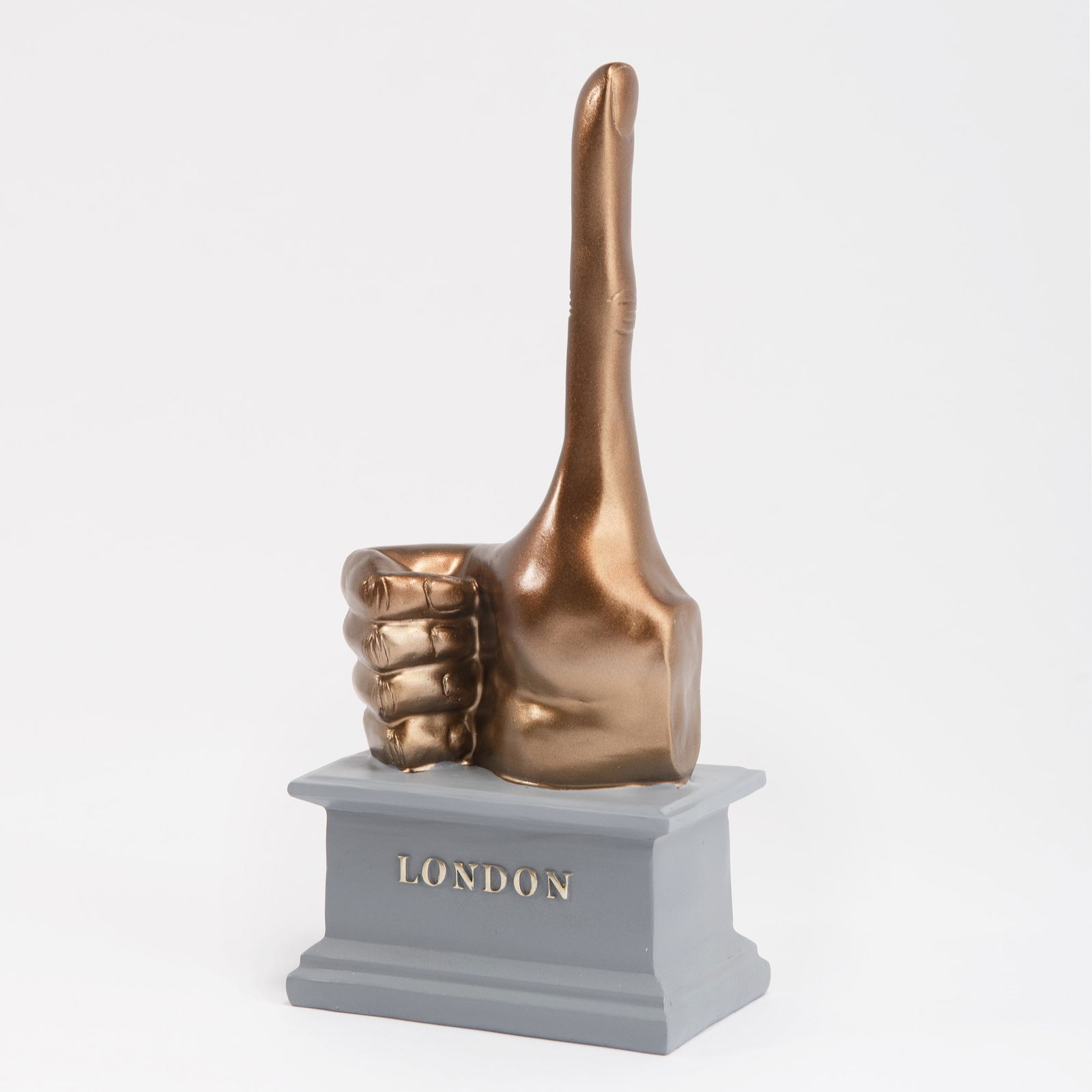 David Shrigley (British 1968-), â€˜Really Good (Fourth: David Shrigley (British 1968-), â€˜Really Good (Fourth Plinth)â€™, 2016, polystone sculpture, signed under the base in black marker, from an edition of 3000; 29cm high ARR