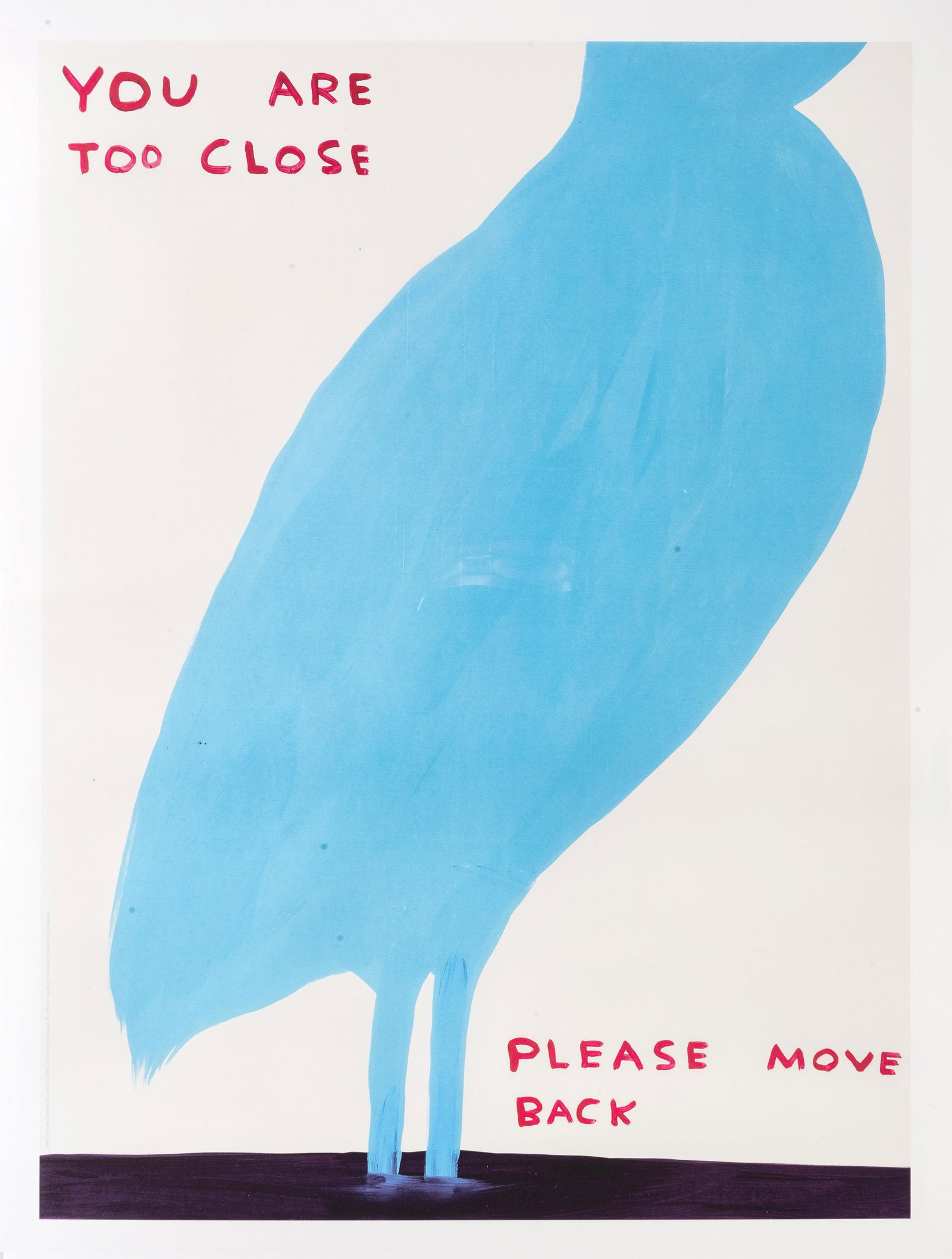 David Shrigley (British 1968-), 'Animal Series', 2020: David Shrigley (British 1968-), 'Animal Series', 2020, a complete set of four offset lithographs in colors on paper, from an open edition; sheets: 80 x 60cm each (4) ARR