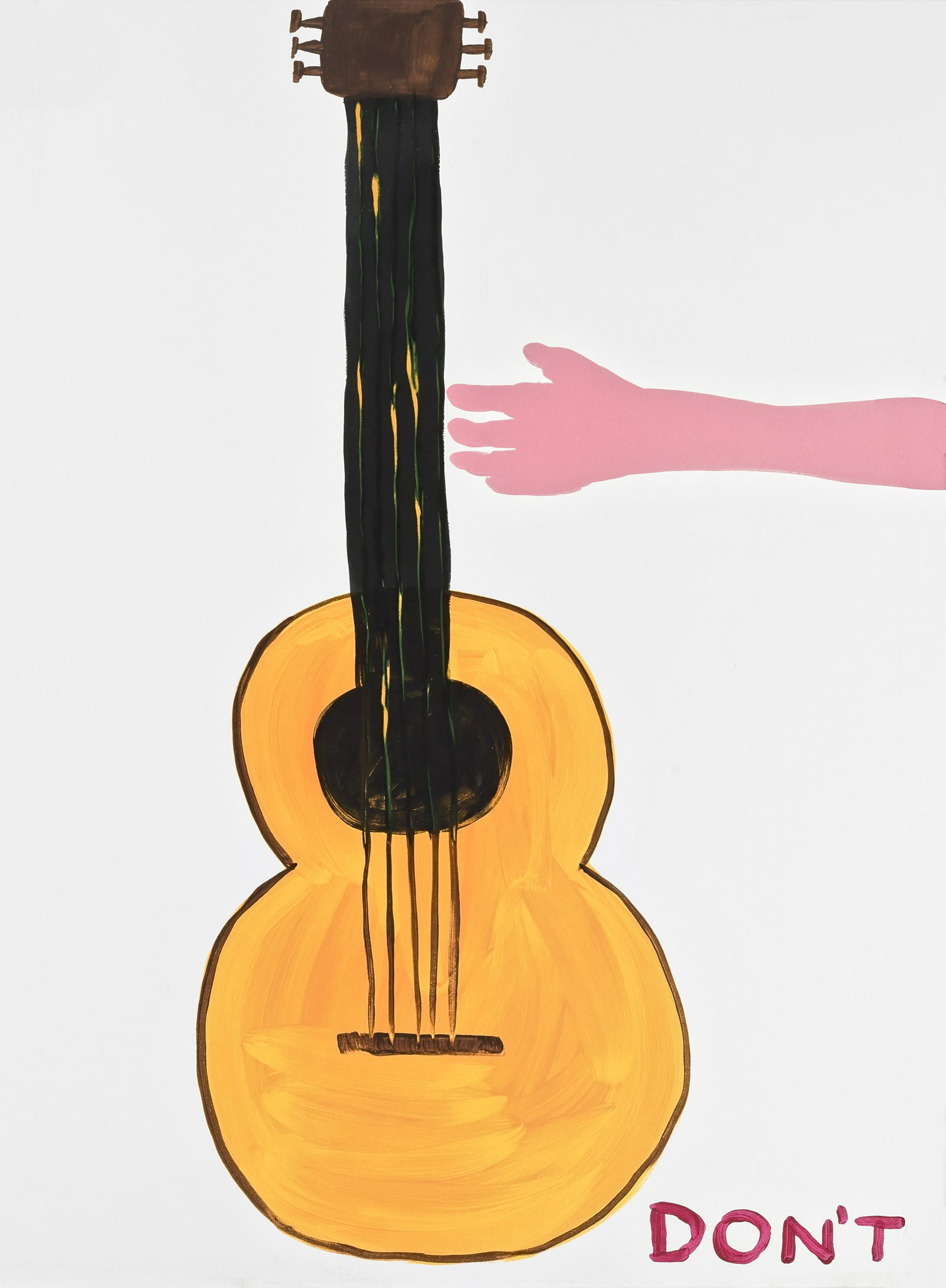 David Shrigley (British 1968-), 'Don't', 2018: David Shrigley (British 1968-), 'Don't', 2018, screenprint in colours on 410gsm Somerset Tub Sized paper, signed, dated and numbered from an edition of 125 in pencil verso, published by Jealous Galler