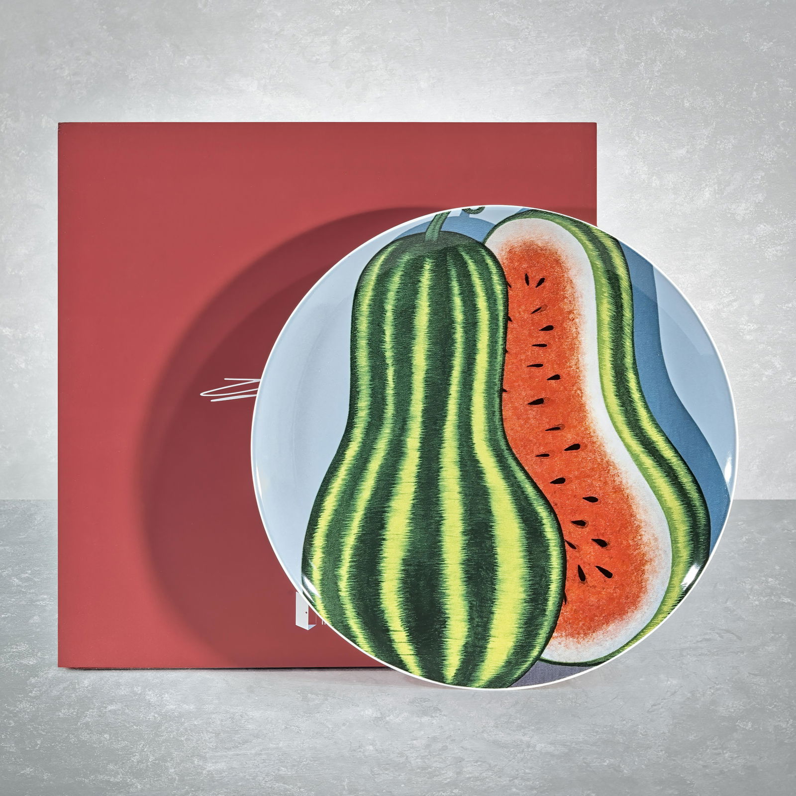 Julie Curtiss (French 1982-), 'Split', 2008/2020: Julie Curtiss (French 1982-), 'Split', 2008/2020, Fine Bone China Plate, from an edition of 175, with original Presentation Box; plate: 26.5cm diameter