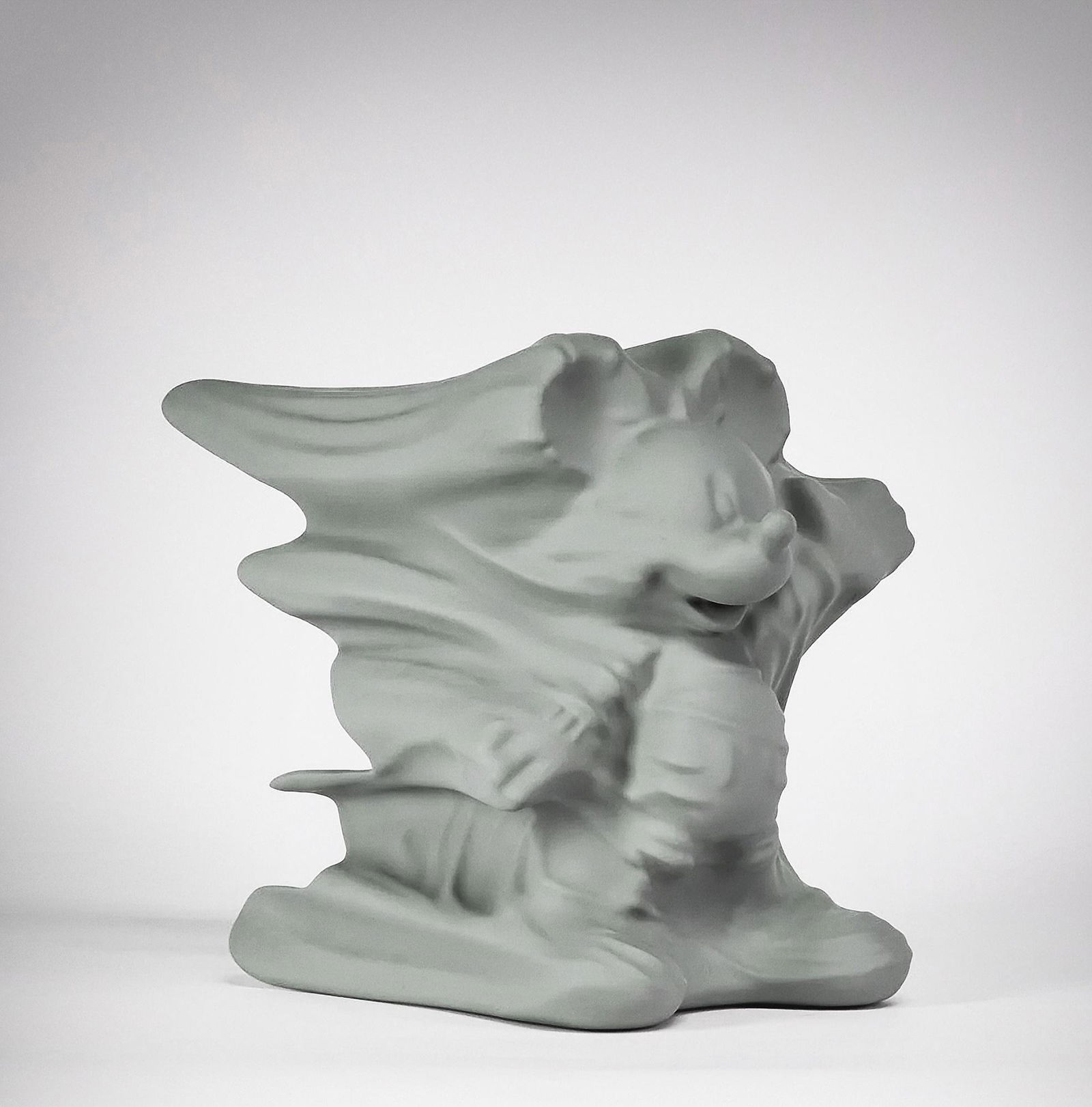 Daniel Arsham (American 1980-), 'Hollow Mickey (Grey)',: Daniel Arsham (American 1980-), 'Hollow Mickey (Grey)', 2019, limited edition cast resin sculpture, stamped with the artist's logo and numbered from an edition of 500 to the original presentation box;