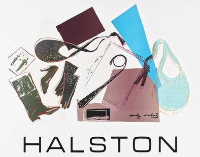 Andy Warhol (American 1928-1987), 'Halston': Andy Warhol (American 1928-1987), 'Halston Advertising Campaign, Women's Accessories', 1982, screenprint in colours on paper; sheet: 57.5 x 72.5cm