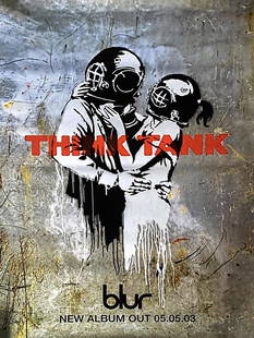 Banksy (British 1974-), 'Think Tank', 2003: Banksy (British 1974-), 'Think Tank', 2003, large bus stop promotional poster, from an un-numbered edition reported to be less than 100; sheet: 150 x 101cm ARR