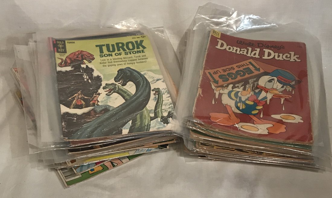 (50) assorted 1960s-1970s Comic Books: Includes mainly Dell, Harvey, and Archie issues. Mainly 10-cent and 12-cent books. Includes: Walt Disney characters, Casper, Kona, Twilight Zone, and others. Most grade around GD/VG. Range PR to VG/FN