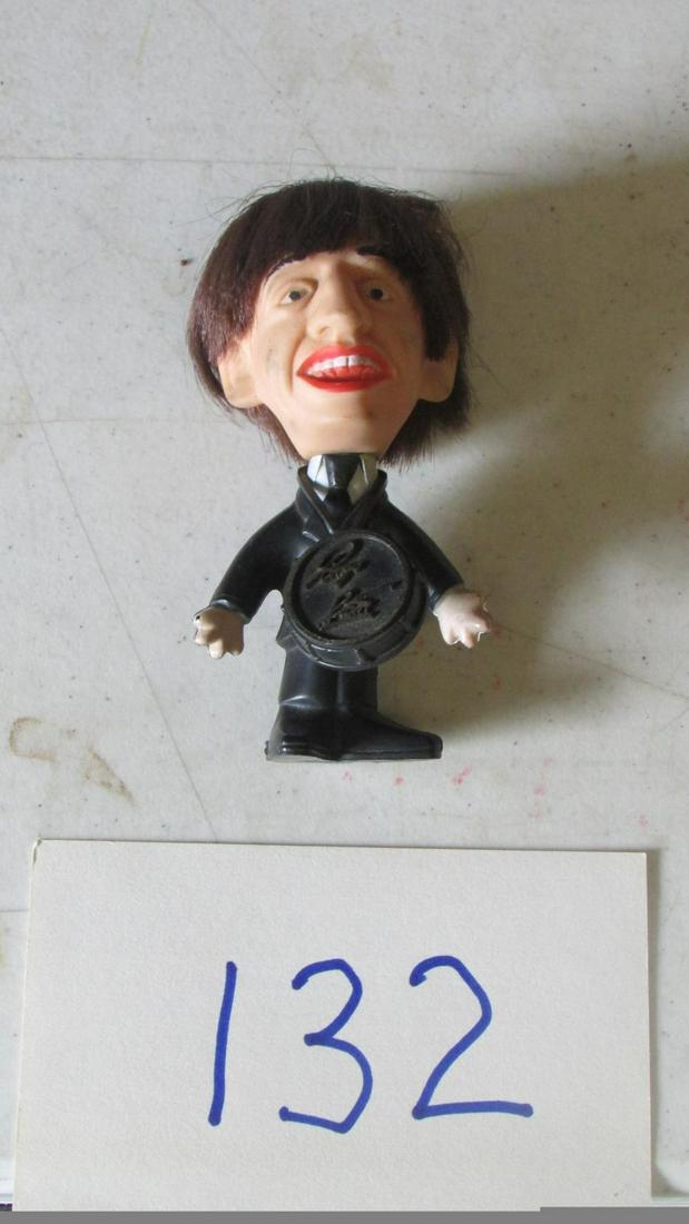 Beatles Figure Beatles Cards Freddie & Dreamers: Excellent mixed lot includes a 1960s Ringo Star Beatles figure with his name tag in excellent condition, and 49 circa 1960s Beatles cards (light wear on edges of some, none with tears or creases), and