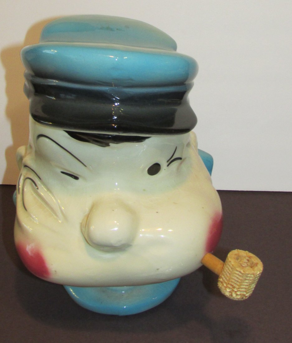 Vintage McCoy Popeye The Sailor Man Cookie Jar (1 of 3)