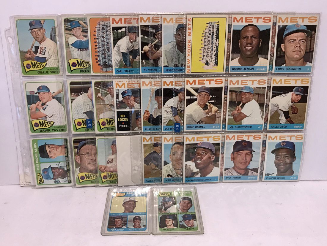 1964 and 1965 Topps New York Mets Team Sets w/ Rookies (1 of 9)