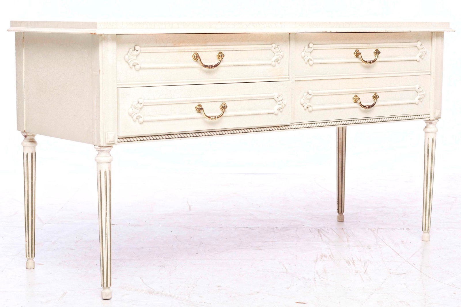 Venetian-style oak commode: 28.5' tall x 53' wide x 19' deep
