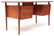 Mid century modern teak desk with locking drawers