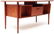 Mid century modern teak desk with locking drawers - 6