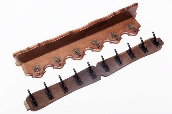 Pair of hanging wall racks: 48" long x 5.25" tall