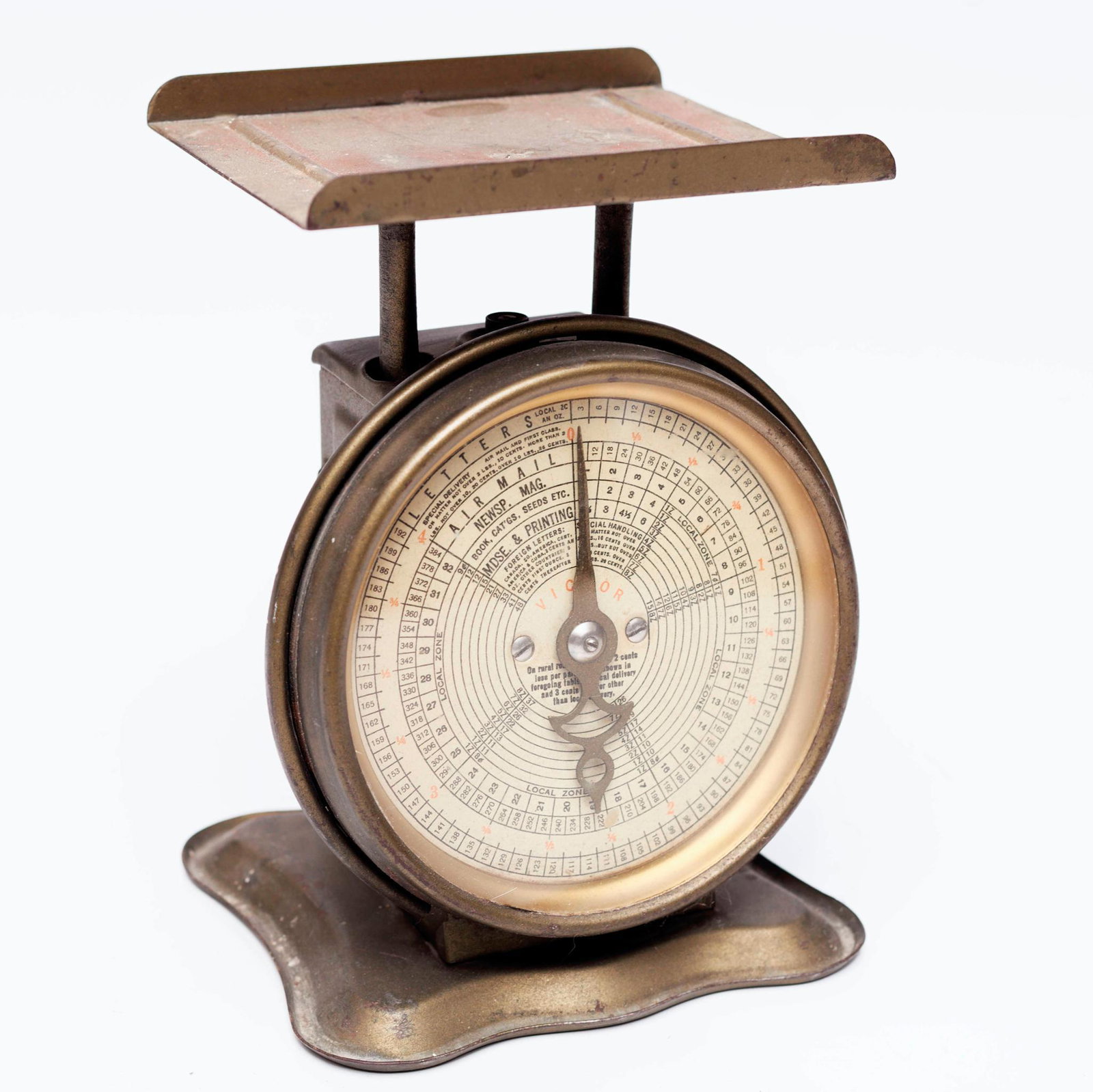 Vintage postal scale: 9 tall x 6.5 wide