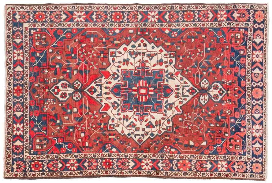 Handmade estate rug, 10" x 6" 8" (1 of 5)