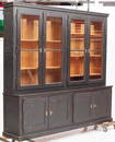 Large 8-door pine bookcase