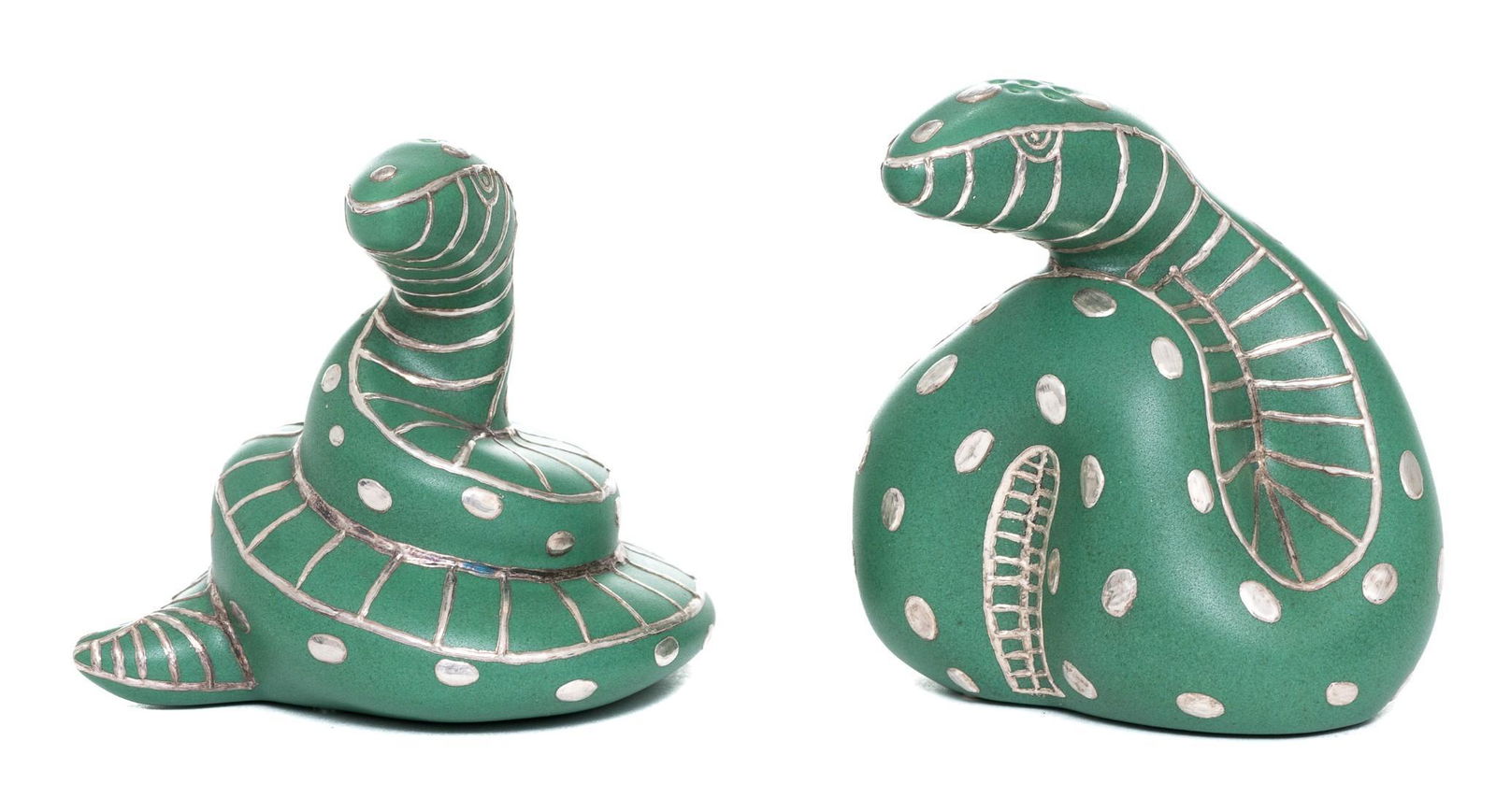 Emilia Castillo Silver Overlay Pottery Dinnerware (1 of 15)