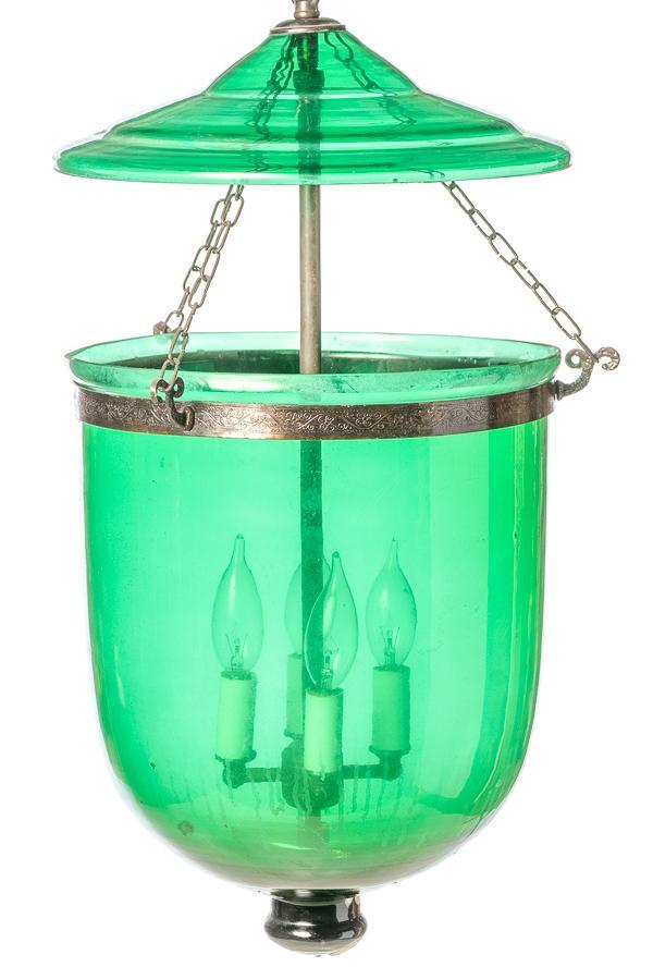 Stained glass basket chandelier: 26" tall x 15" wide Provenance: The Estate of Danny Spear/Land of Was Antiques