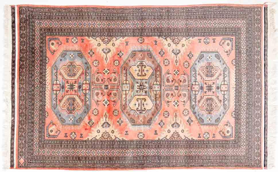 Handmade estate rug, 9"6" x 5" 11" (1 of 3)