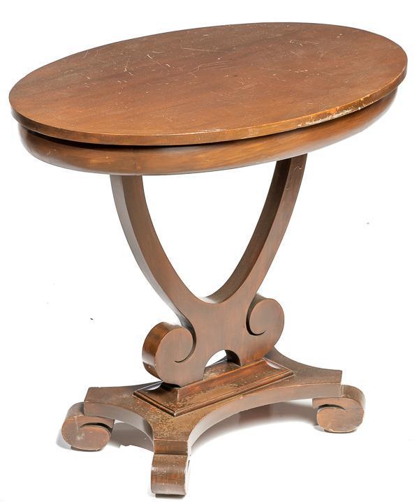 East Lake-style occasional table: 29" tall x 32" long x 22" deep Provenance: The Estate of Danny Spear/Land of Was Antiques