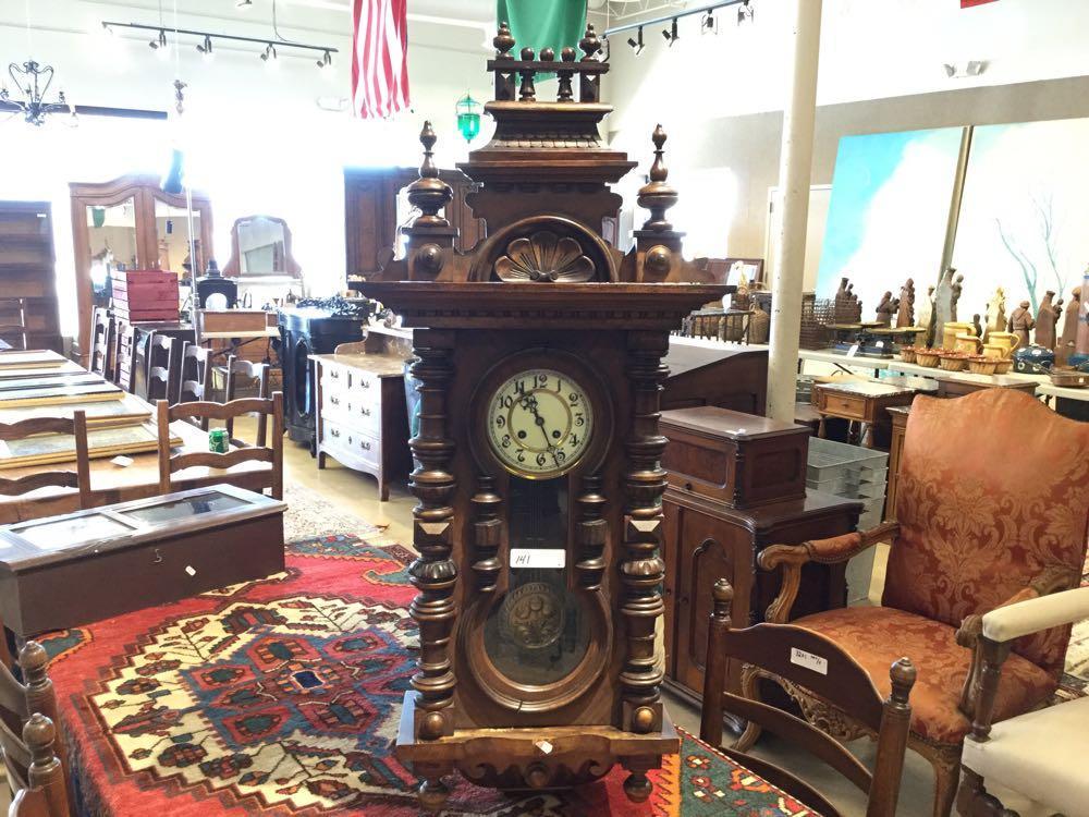 Westminster-style carved wall clock (1 of 4)