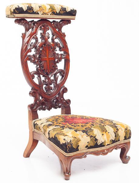 Victorian Carved Needlepoint Stool Aug 24 2019 Greenwich