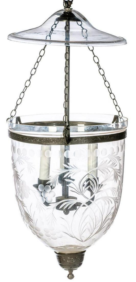 Cut glass basket chandelier (1 of 3)