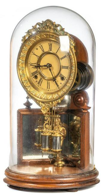 Ansonia “Crystal Palace NO.2 with Cupid” Clock, Circa