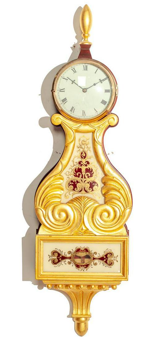 Elmer O. Stennes Clock: Elmer O. Stennes Weight Driven Clock possible reproduction 44" tall, 12.75" wide, 4.25" deep
