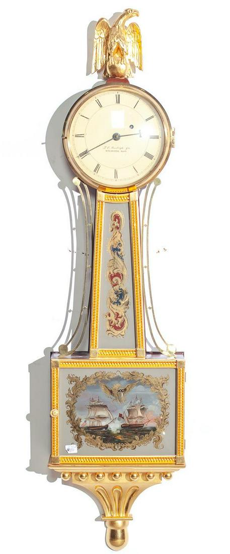 Berleigh Banjo Clock: Berleigh Banjo Clock 42" tall, 10.5" wide, 3.75" deep